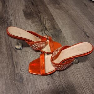 Stylish Orange Women's Heels